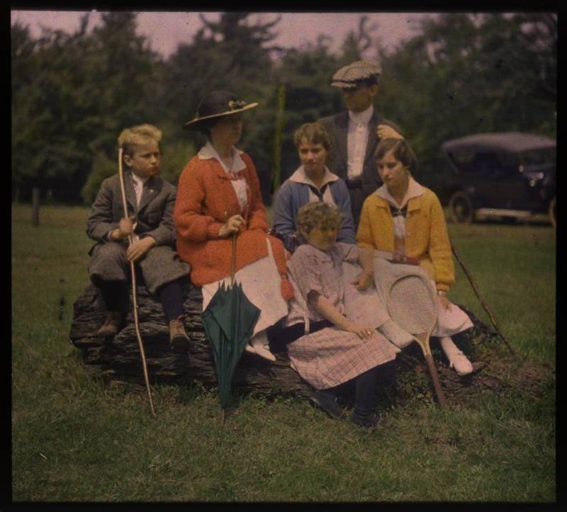 family outdoors