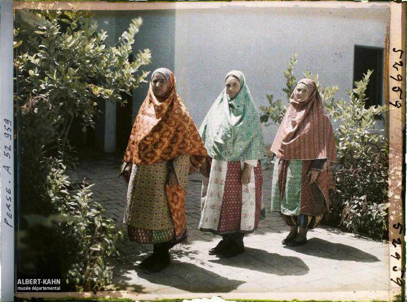 three women in a row