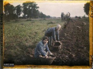 women working outdoors