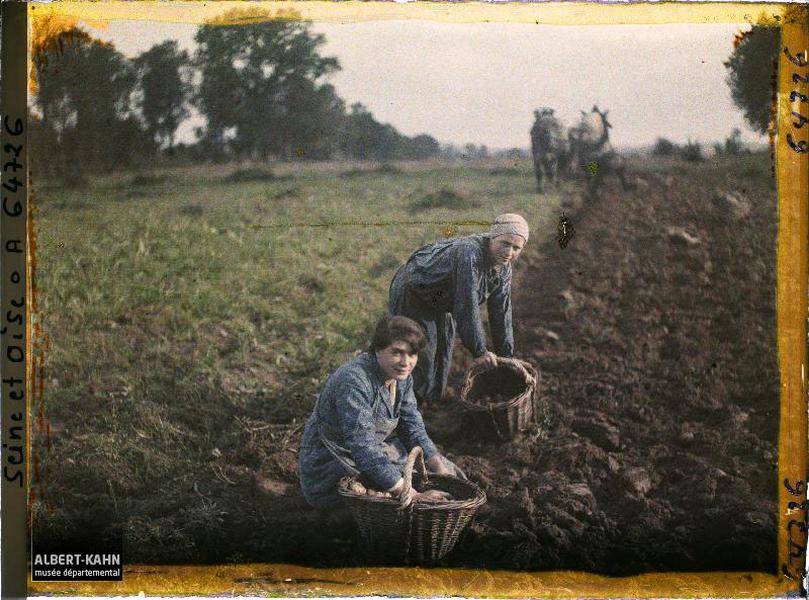 women working outdoors