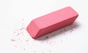 A pink pencil eraser. 009 compressor