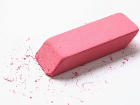 A pink pencil eraser. 009 compressor