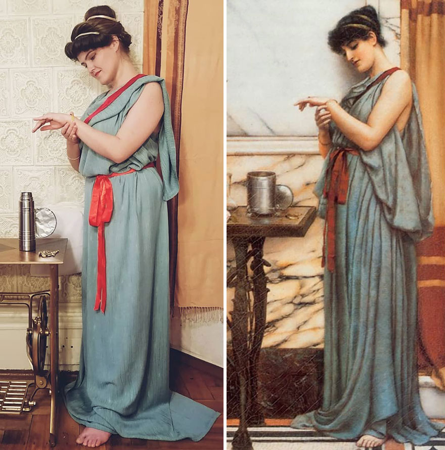 John William Godward His Birthday Gift 1889