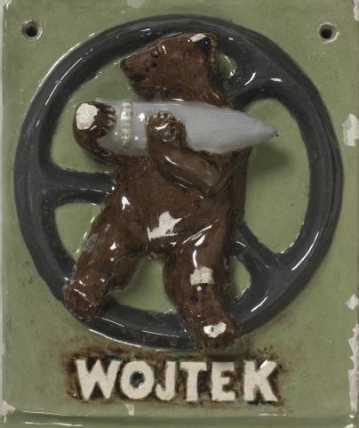 Wojtek Polish Bear plaque