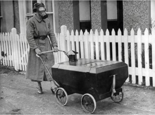 Baby Stroller Protected From Gas Attacks