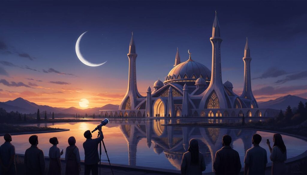 دار الإفتاء تعلن نتيجة استطلاع هلال رمضان 2026 وموعد أول أيام الصيام 1 dar al ifta ramadan 2026 crescent sighting optimized