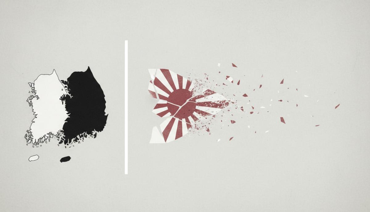 how did japan losing world war ii contribute to the split of korea 1