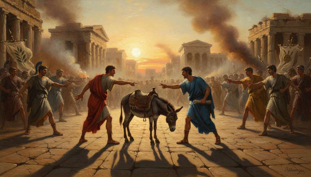 the trial of the donkeys shadow