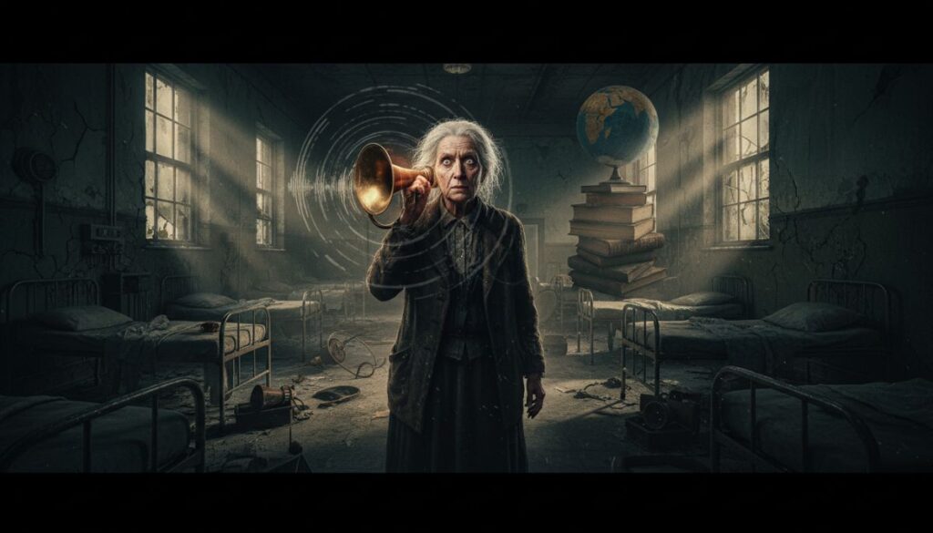 رواية بوق السمع: كيف قلبت عجوز في الـ 92 العالم رأساً على عقب في مصحة للرعب النفسي؟ 1 optimized image 1773527532986