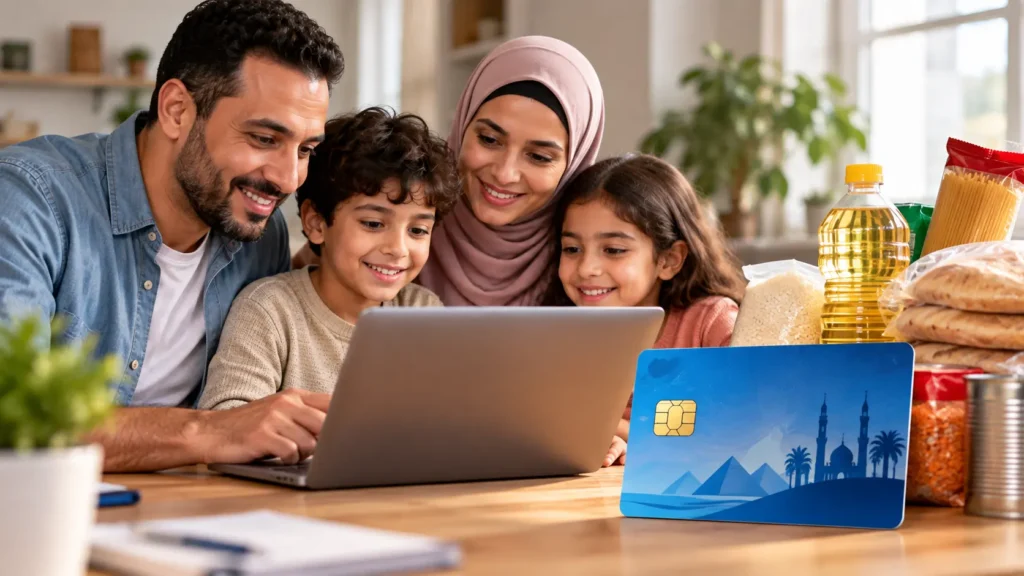 ضم أفراد الأسرة على بطاقة التموين 2026 عبر منصة مصر الرقمية