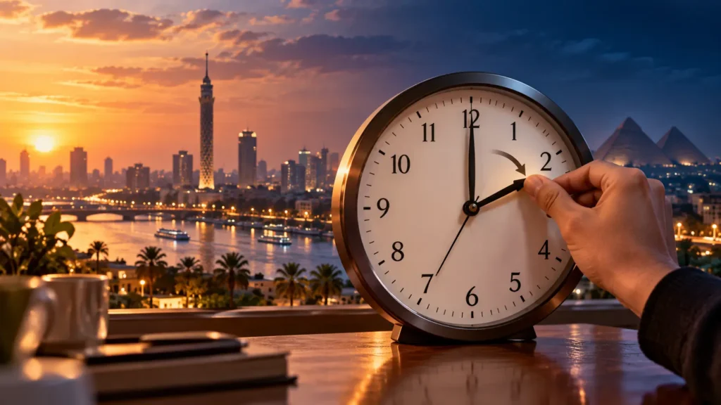 التوقيت الشتوي في مصر 2026.. موعد تغيير الساعة رسميًا 1 موعد التوقيت الشتوي في مصر 2026 وتأخير الساعة 60 دقيقة