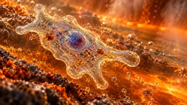 أميبا النار Incendiamoeba cascadensis التي تتحمل درجات حرارة قياسية