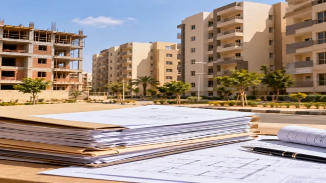 ملفات التصالح في مخالفات البناء والمستندات الهندسية أمام مبانٍ سكنية
