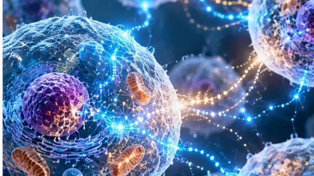 Human cells with glowing biochemical signaling networks