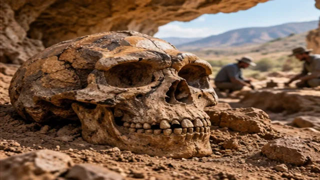 صورة تعبيرية عن حفريات الإنسان المنتصب