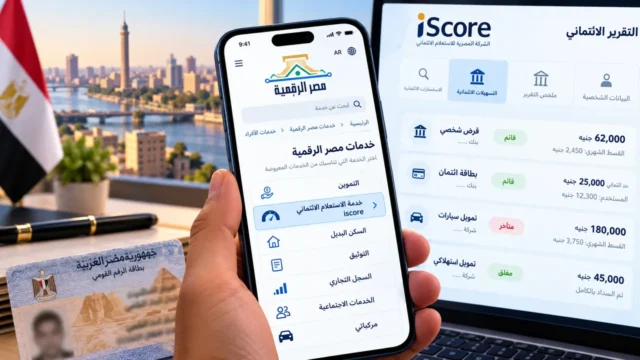 صورة تعبيرية لخدمة التقرير الائتماني آي سكور عبر مصر الرقمية