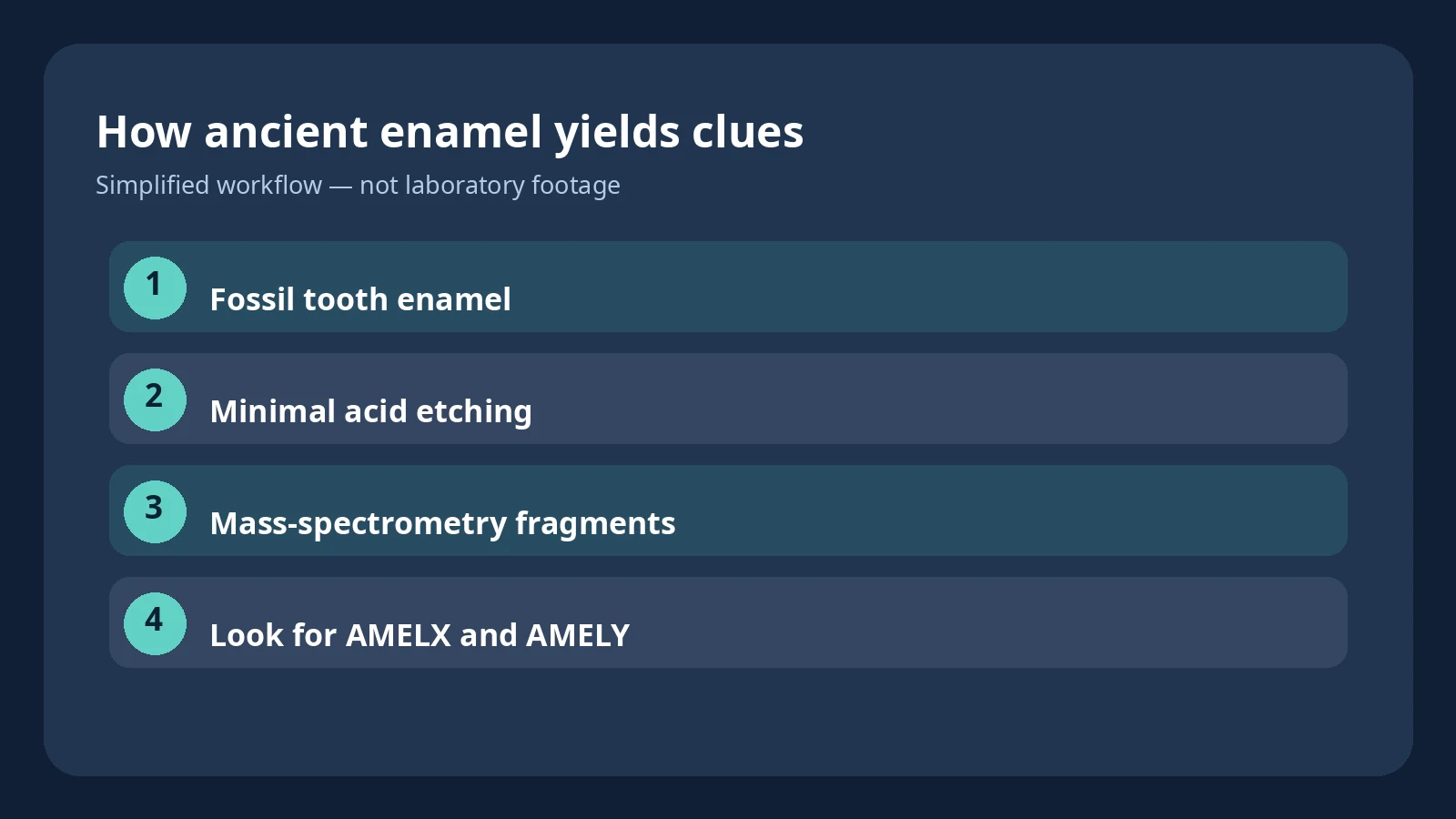 Simplified steps of minimally destructive tooth enamel acid etching and proteomic mass spectrometry