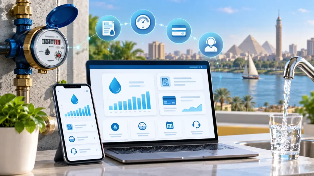 المنصة الرقمية للمياه | الاستعلام عن الفاتورة وتسجيل القراءة والدفع 1 المنصة الرقمية لخدمات مياه الشرب والصرف الصحي والاستعلام عن فاتورة المياه