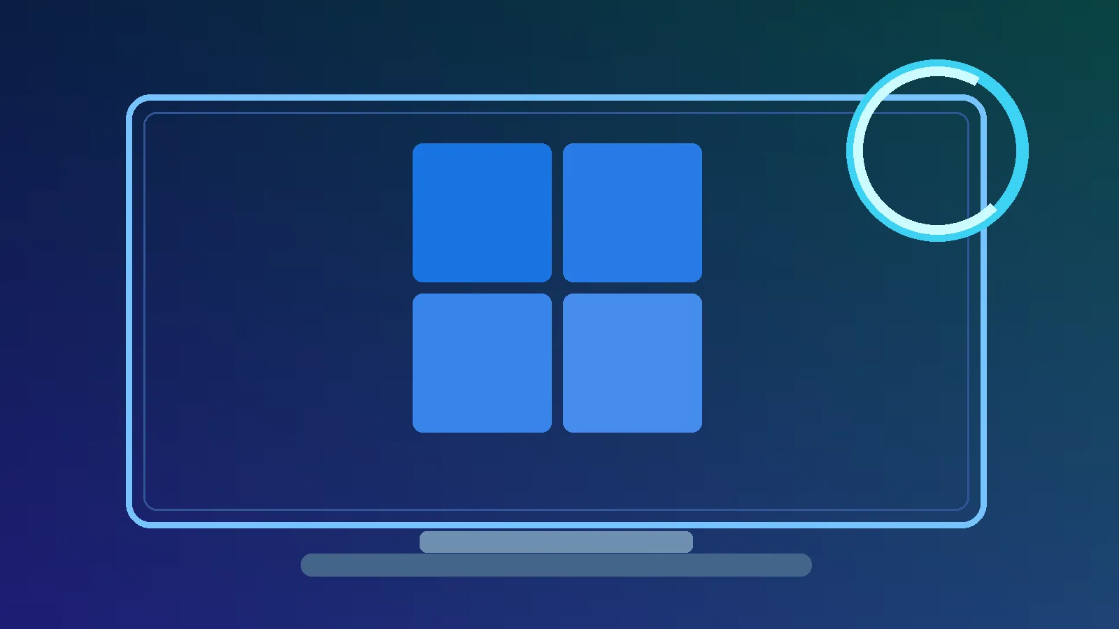 Windows 11 26H2: How to Install, Check Compatibility, Fix Update Errors and Roll Back 1 Conceptual Windows 11 update illustration on a blue computer monitor